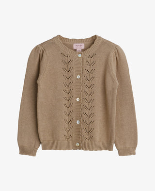 MELISNNM BABY CARDIGAN WITH POINTELLE