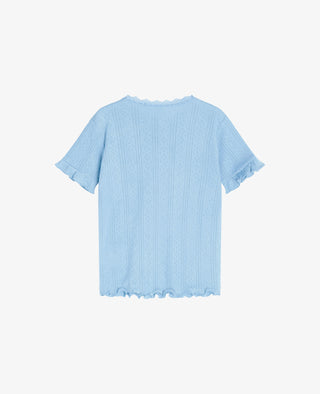 MINI ORGANIC COTTON POINTELLE T-SHIRT