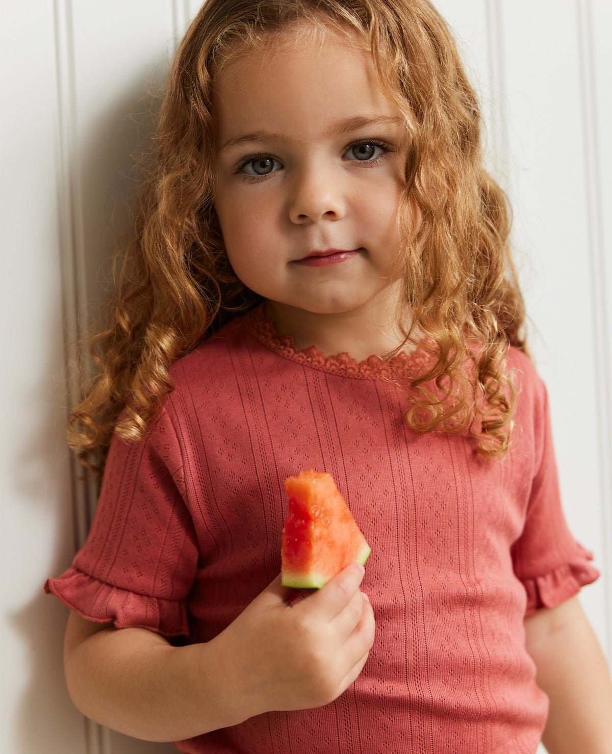 MINI ORGANIC COTTON POINTELLE T-SHIRT Molly´s Collective ApS T-shirt