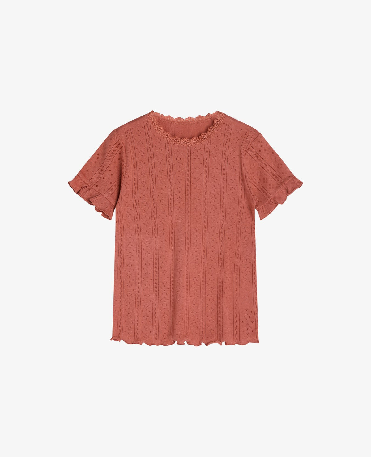 MINI ORGANIC COTTON POINTELLE T-SHIRT Molly´s Collective ApS T-shirt