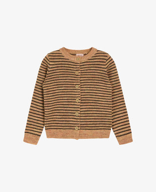 BECKYNNM STRIPED WOOL MIX CARDIGAN