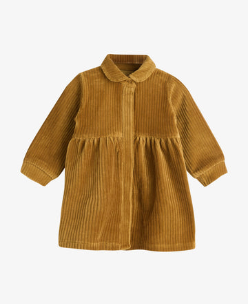 DAISYNNM CORDUROY BABY SHIRT DRESS