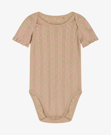 BONETNNM ORGANIC COTTON BABY BODY WITH POINTELLE