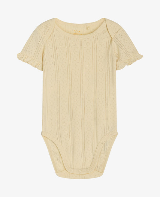 CATTYNNM ORGANIC COTTON BABY BODY WITH POINTELLE