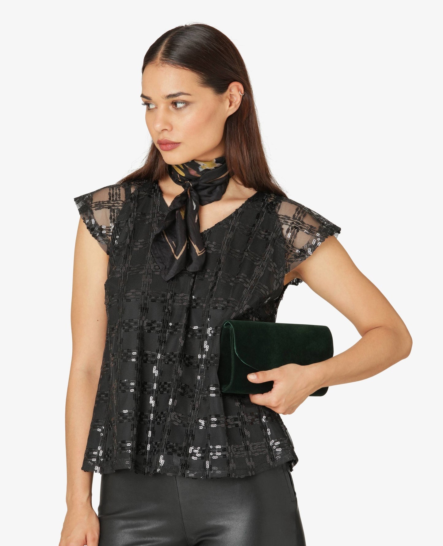 ALIYAHUM SEQUIN BLOUSE