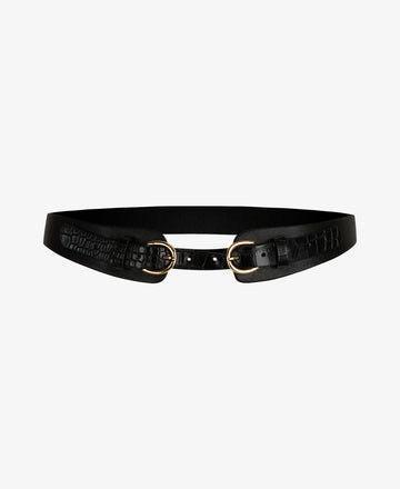 NOVELLEUM SLIM VEGAN LEATHER WAIST BELT