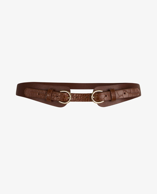 NOVELLEUM SLIM VEGAN LEATHER WAIST BELT