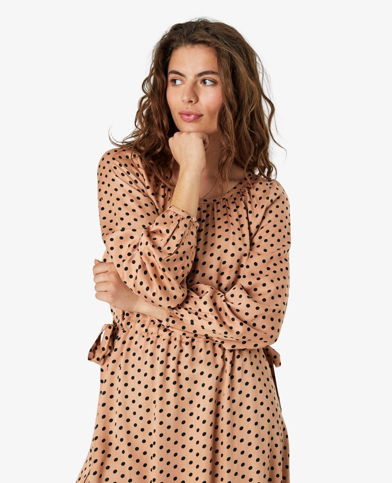 ALIANN DOTTED DRESS