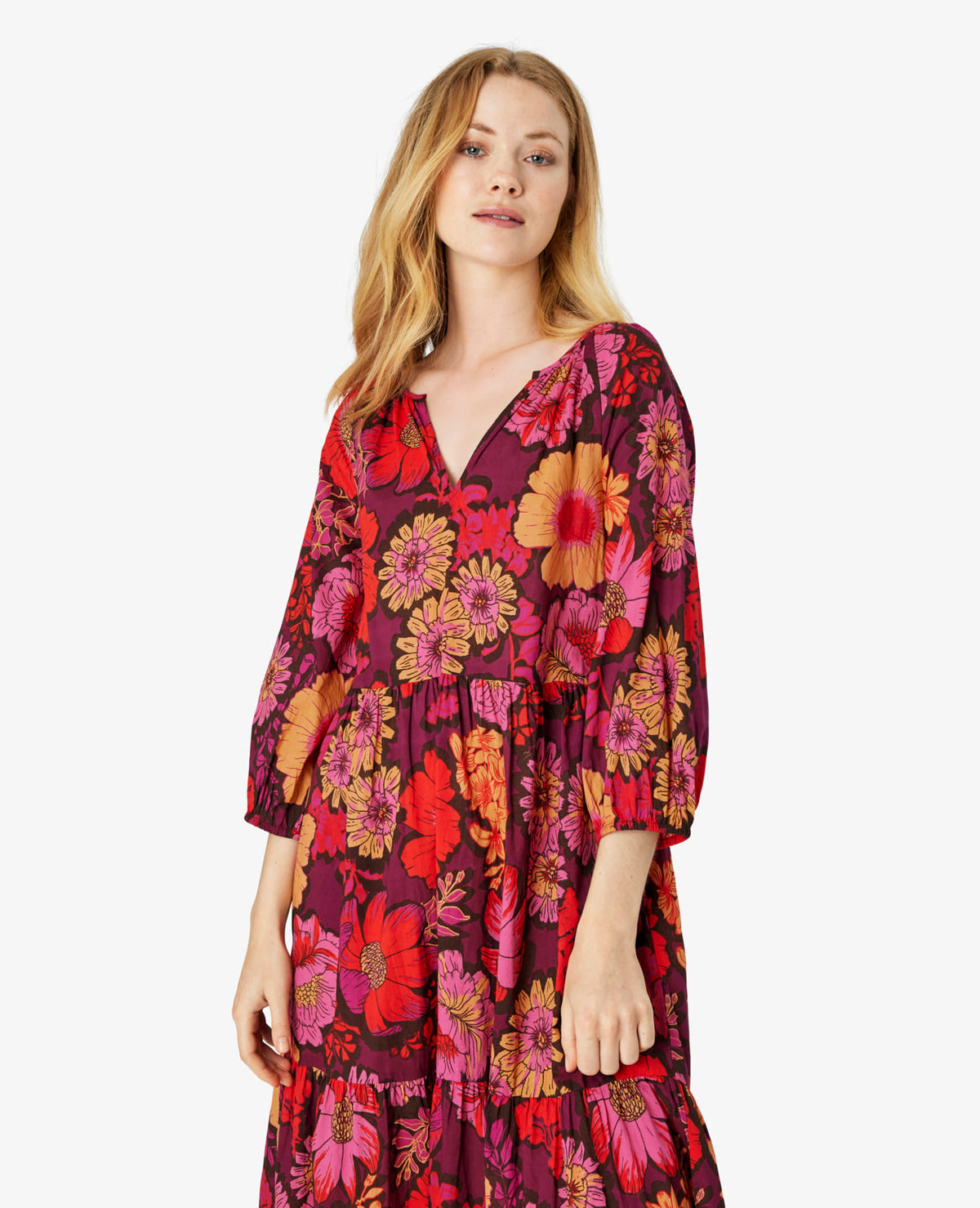 CAROLINANN KJOLE I ØKOLOGISK BOMULD Noa Noa ¾ sleeve dresses