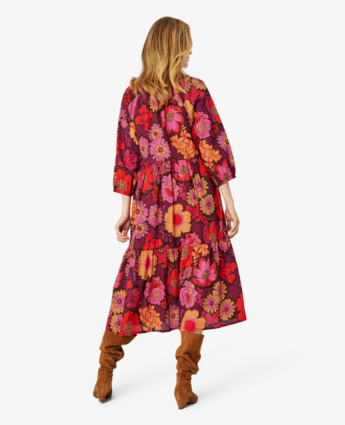 CAROLINANN KJOLE I ØKOLOGISK BOMULD Noa Noa ¾ sleeve dresses