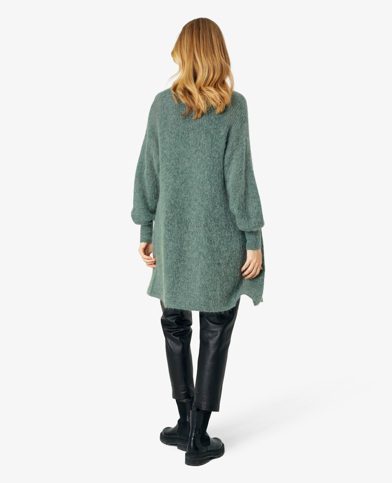 MYRANN LONG MOHAIR MIX CARDIGAN