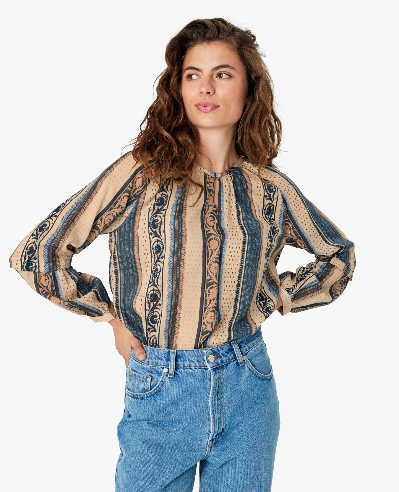 COLUMBINENN PRINTED BLOUSE