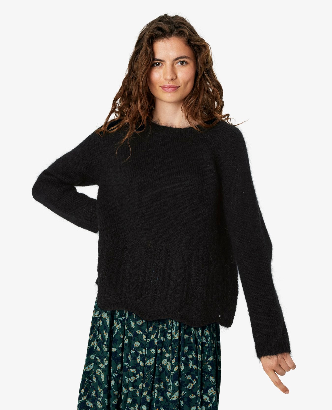 MYRANN MOHAIR MIX PULLOVER