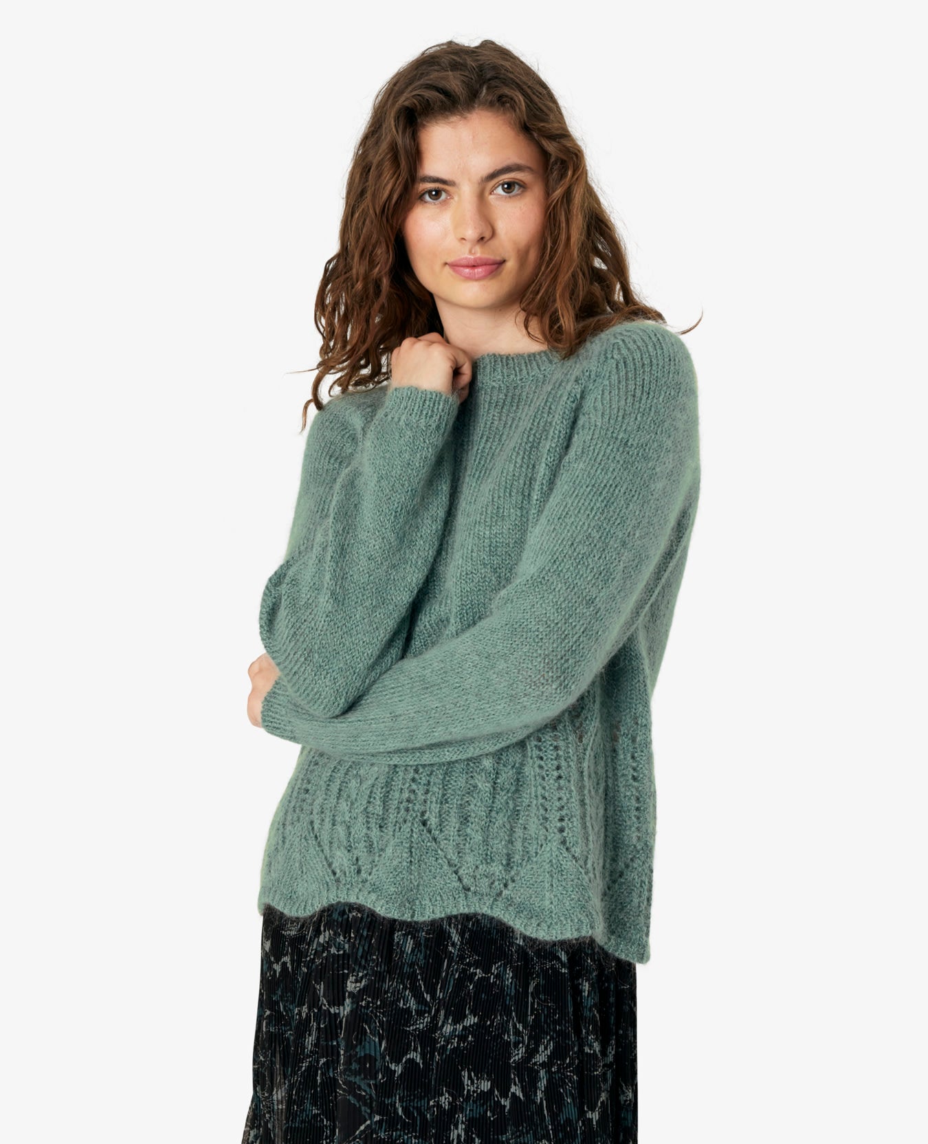 MYRANN MOHAIR MIX PULLOVER