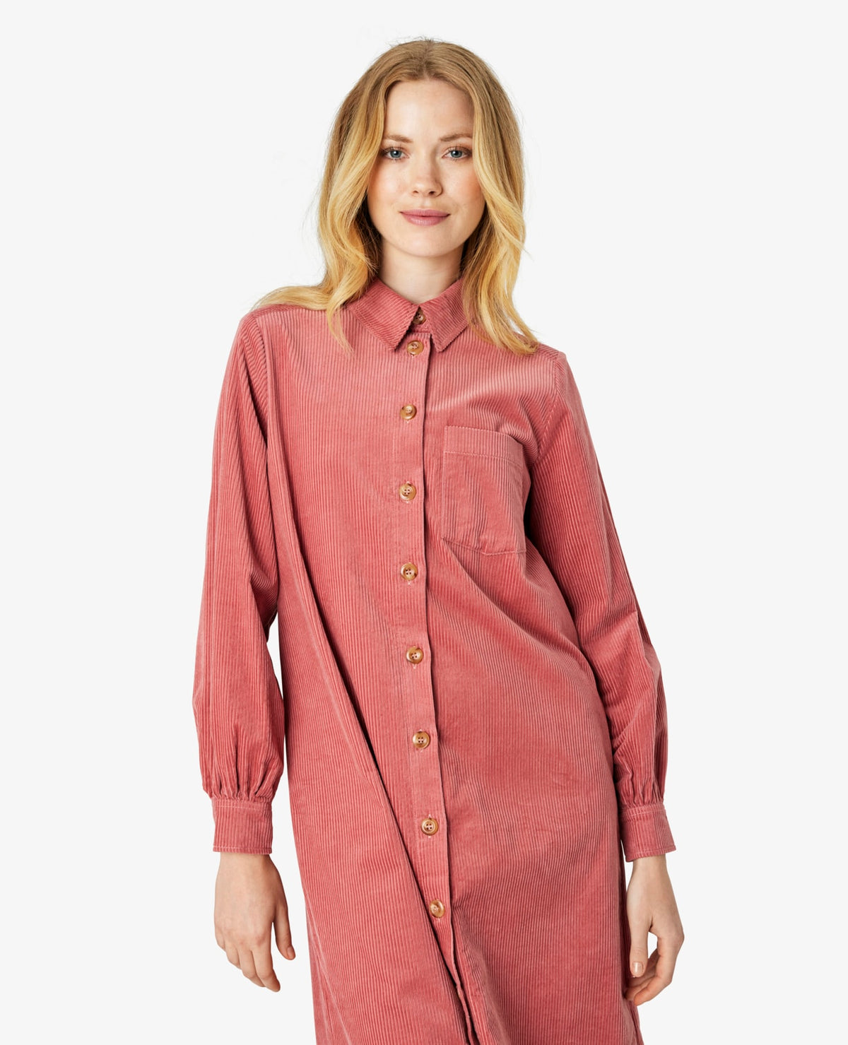 TRINENN FLØJLSKJOLE I ØKOLOGISK BOMULD Noa Noa Long sleeve dresses
