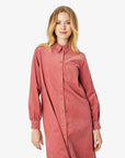 TRINENN FLØJLSKJOLE I ØKOLOGISK BOMULD Noa Noa Long sleeve dresses