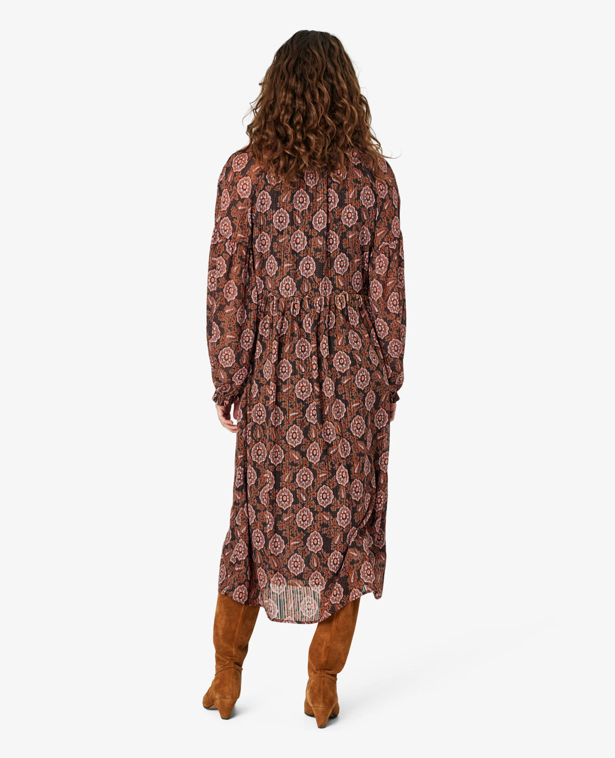 NICOLINENN MØNSTRET KJOLE Noa Noa Long sleeve dresses