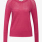 LOUISANN KNITTED POINTELLE PULLOVER