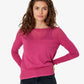 LOUISANN KNITTED POINTELLE PULLOVER