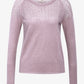 LOUISANN KNITTED POINTELLE PULLOVER