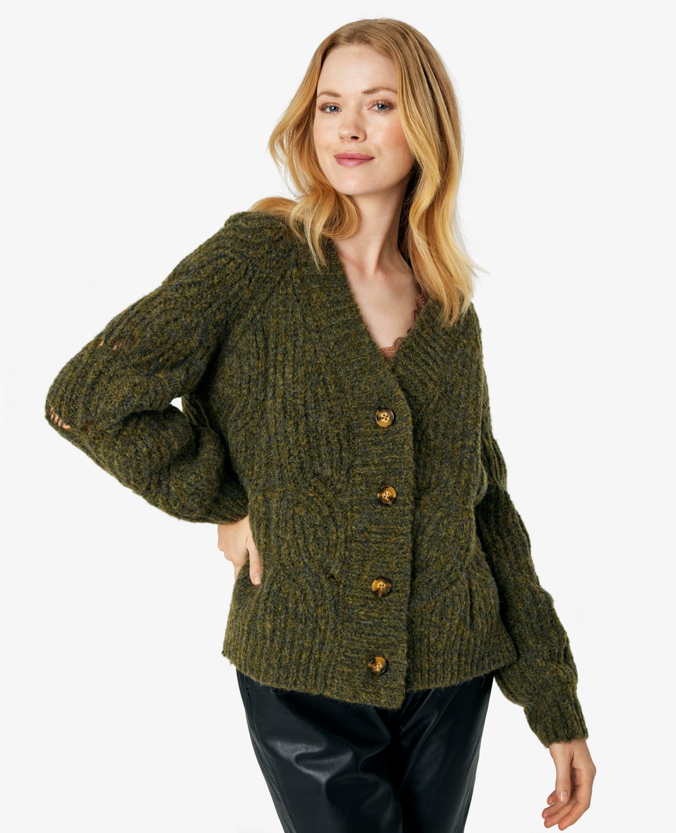 TONENN ALPACA MIX CARDIGAN