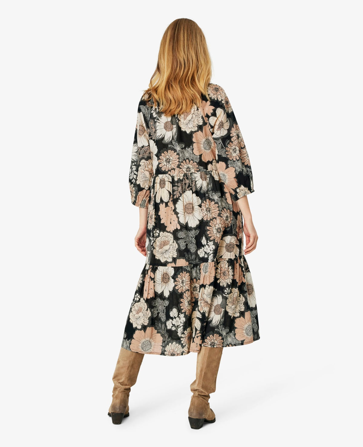 CAROLINANN KJOLE I ØKOLOGISK BOMULD Noa Noa ¾ sleeve dresses