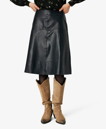 NANCYNN LEATHER SKIRT