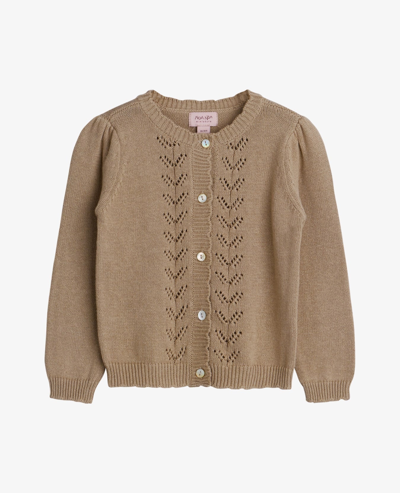 MELISNNM BABY CARDIGAN WITH POINTELLE