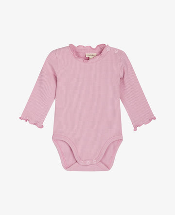 BARBELNNM RIBBED LONG-SLEEVED BABY BODY