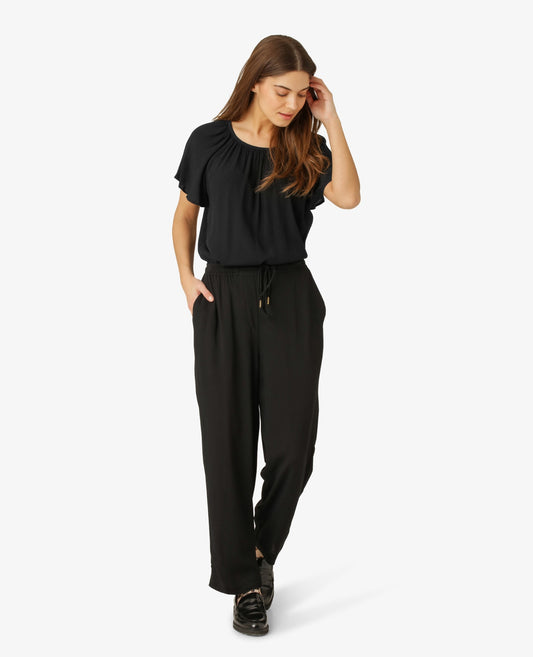 SOFT MOSS SOLID TROUSERS