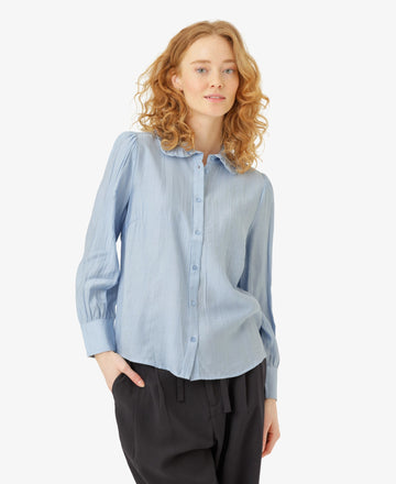 EVANN SHIRT WITH FRILLED COLLAR