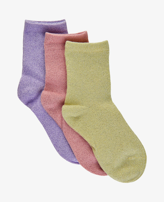 MINI 3-PACK ANKLE SOCK GLITTER