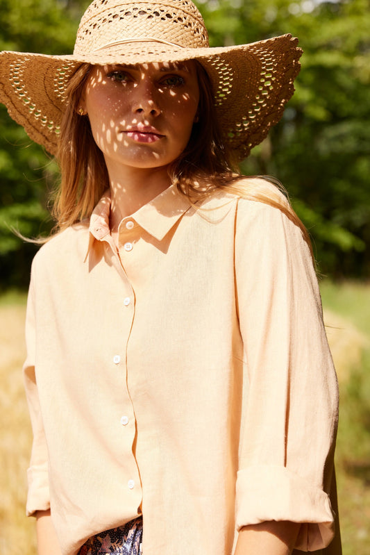 SHEER LINEN SHIRT