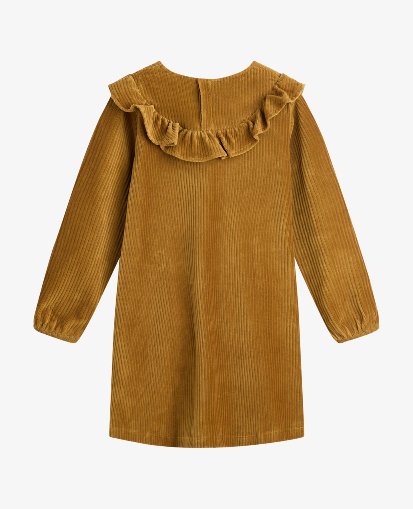 DAISYNNM CORDUROY DRESS WITH RUFFLE