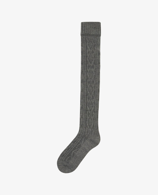 SIGNAUM CABLE KNIT KNEE SOCKS