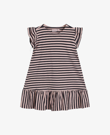 MINI ORG STRIPED JERSEY DRESS