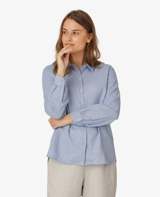 SHEER LINEN SHIRT