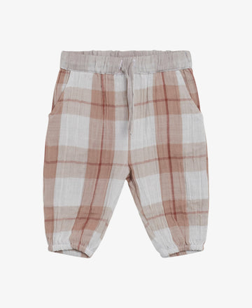 BABY BONDED COTTON TROUSERS